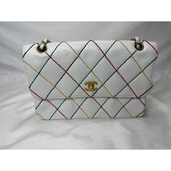 Chanel Vintage Rainbow Stitch Flap Bag Medium SPB-TS 334523 - Picture 7 of 16